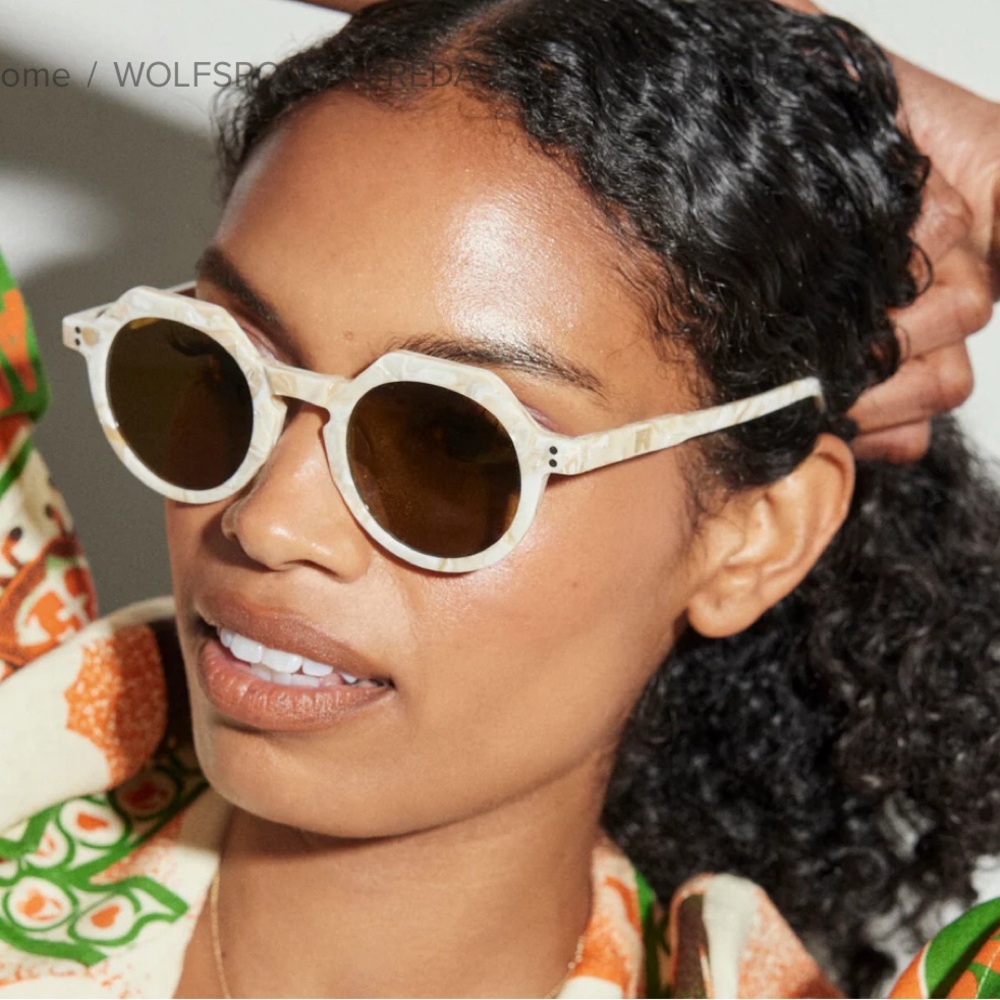 Freda Salvador Cream Sunglasses